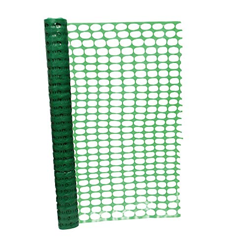 BISupply 4 FT Safety Fence  100 FT Plastic Fencing Roll for Construction Fencing Pet Fencing and Event Fencing Green