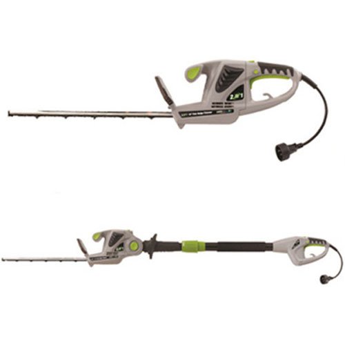 Earthwise 18-inch 28-amp Corded Electric 2-in-1 Polehand-held Hedge Trimmer Model Cvph41018
