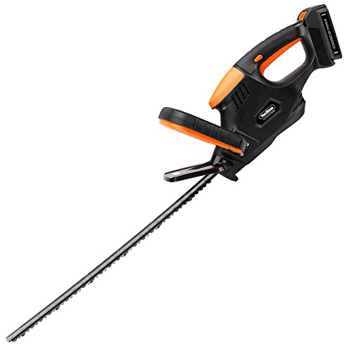 Vonhaus 20v Max Li-ion Cordless Hedge Trimmer With 20-inch Blade Blade Cover And Battery Included