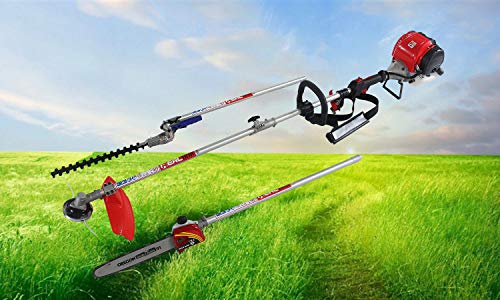 Real 31CC 3 in 1 Multi Functional Trimming Tool Brush Cutter Pole Chain SawGas Hedge Trimmer