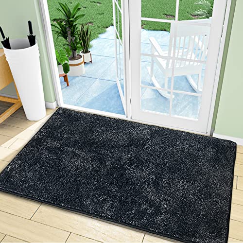 PURRUGS Dirt Trapper Indoor Door Mat 315 x 47 NonSlip Machine Washable Entrance Rug Shoes Scraper Dog Door Mat Super Absorbent Floor mat for Pet Front Door Entry and High Traffic Areas