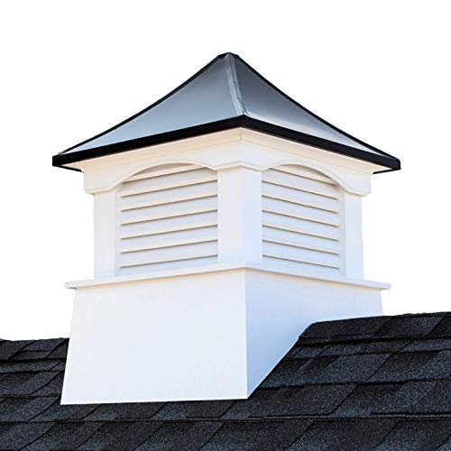 Good Directions 2126CVBLK Coventry Vinyl Black Aluminum Roof 26 x 35 Cupola