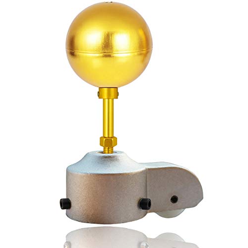 EKEV Flagpole Truck Pulley and Gold Anodized Top Ball Ornament Topper Set  Fit for Most Standard US Flag Poles (25 Truck  3 Gold Ball)