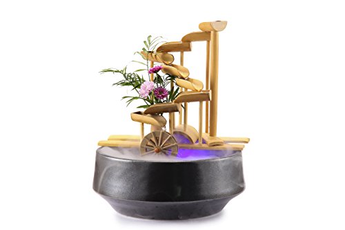 Lifegard Aquatics R440856 12 Bamboo Money FountainComplete with Pump and Tubing 12 inches Brown
