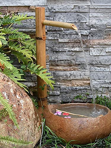 RAN Bamboo Feng Shui Water Fountain Outdoor Landscaping Water Circulation System Decoration Garden Feature Spout