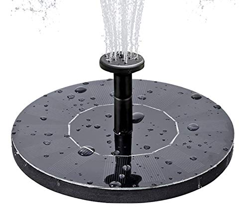 Solar Fountain Pump Free Standing Solar Birdbath Fountain 2018 Upgraded 15W Solar Powered Fountain Pumps Submersible Outdoor for Bird Bath Small Pond Swimming Pool Garden Patio and Lawn