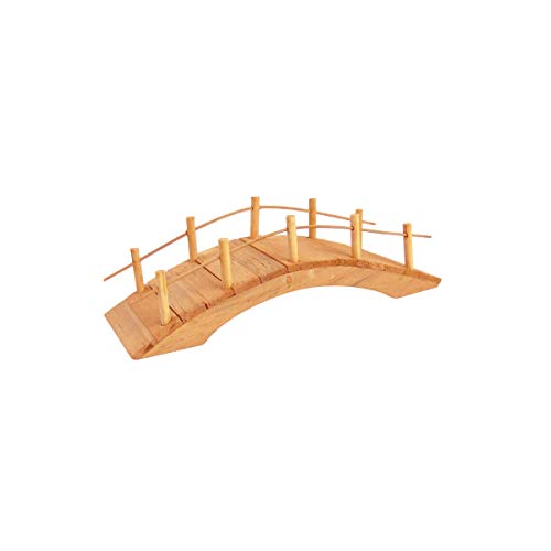 TGLLC Treasure Gurus Miniature Wooden Arch Bridge Fairy Garden Ornament Outdoor Dollhouse Decor Supply