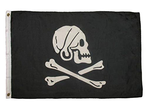 Trade Winds 2x3 Jolly Roger Pirate Capt Henry Every Avery Black Flag 2x3 House Banner Premium Fade Resistant