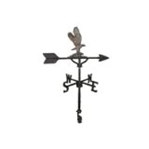Montague Metal Products 32Inch Weathervane with Swedish Iron Eagle Ornament