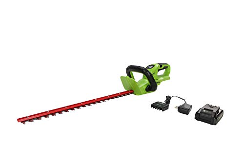 Greenworks 24V 22 in Hedge Trimmer (Rotating Handle) 15Ah USB (Power Bank) Battery and Charger Included HT24B1515