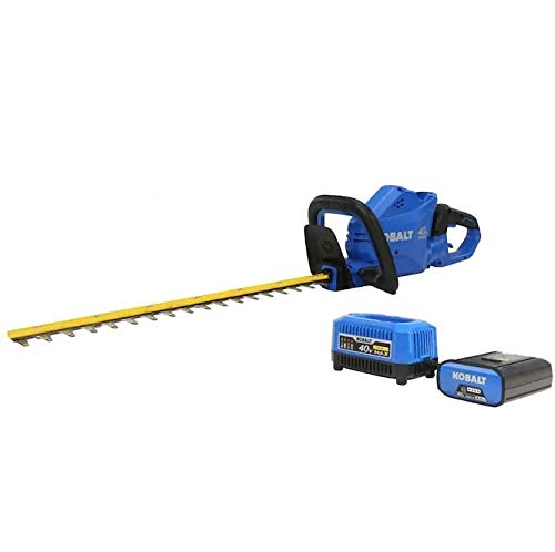 Kobalt 40Volt 24in Dual Cordless Electric Hedge Trimmer 2 Ah (Battery Included and Charger Included)