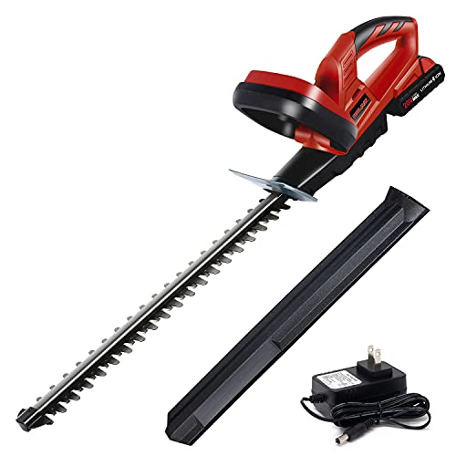 Toolman 20V Max 20 Inch Cordless Hedge Trimmer 1PC 20Ah LithiumIon Battery and Fast Charger Included ZTP016