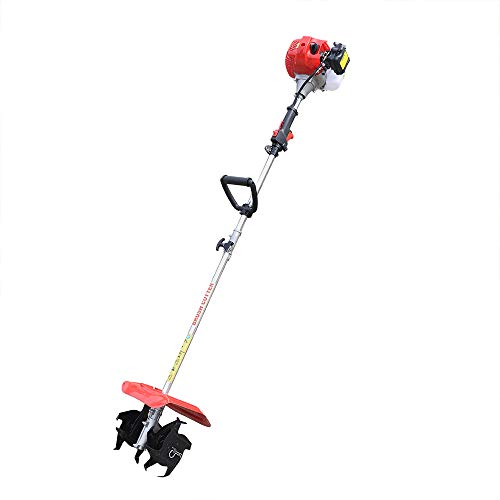 427CC 2 Stroke Garden Tiller Cultivator Gasoline Engine Motor Garden Tiller Cultivator AirCooled Cultivator Machine Handheld Soil Machine Cultivator