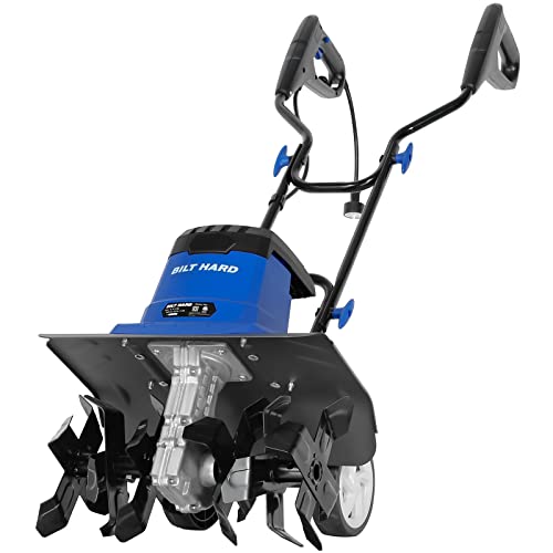 BILT HARD 16 inch 135 Amp Electric Tiller Cultivator with 6 Steel Tines for Lawn  Garden Tiller Digging  Soil Cultivation