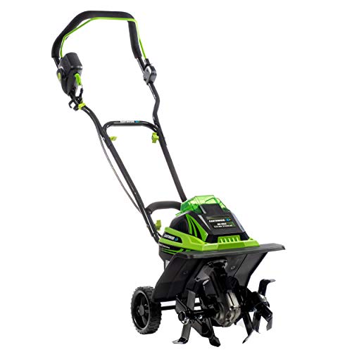 Earthwise TC70040 11Inch 40Volt LithiumIon Cordless Electric TillerCultivator 4Ah Battery  Charger Included