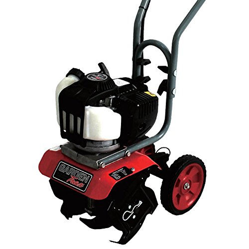 GardenTrax Mini Cultivator Tiller w4Cycle Powerful 38cc Red