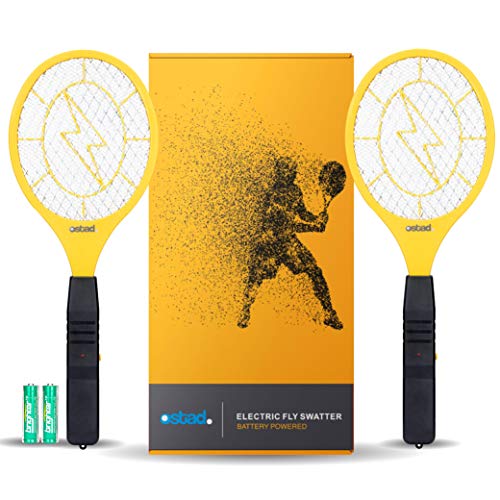 3000 Volt Electric Fly Swatter Mini Bug Zapper Outdoor  Fly Killer Indoor Electric Safe to use on Bugs Inside or Outside  Made from Durable ABS Material
