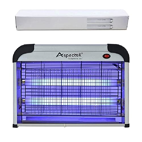 ASPECTEK Powerful 20W Electronic Insect Indoor Killer Bug Zapper Fly Zapper Mosquito KillerIndoor Use Including 2 Pack Replacement Bulbs