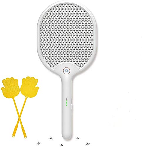 X Home Electric Fly Swatter USB Rechargeable Bug Zapper with LED Light and 3Layer Safety Mesh Protection Safe to Touch Mosquito Killer for Home and Outdoor