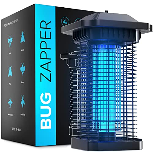 Waterproof Bug Zapper Outdoor Electric Mosquito Killer Lamp IPx4 Gnat Insect Fruit Fly Trap for Patio Backyard and Home