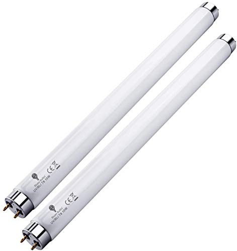 2 Pack Bug Zapper Replacement Lamp Bulb Light Tube 10W for 20W Electronic Bug Zapper T8 Fluorescent Light Tube Replacement Bulb for Bug Zapper