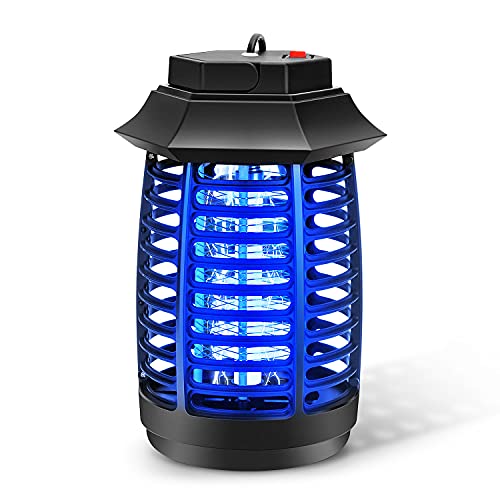 BOTARO Bug Zapper Effective 4250V Mosquito Zappers Killer Waterproof Insect Fly Traps Gnat Killer for IndoorOutdoor  Electronic Light Bulb Lamp for Backyard Patio and Home