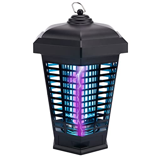 Bug Zapper Outdoor Mosquito Trap Fly Killer 4200v Electric Insect Lamp Catcher Powerful for Flies Waterproof  Electronic Light Bulb for Garden Backyard Patio Large Home Plug in