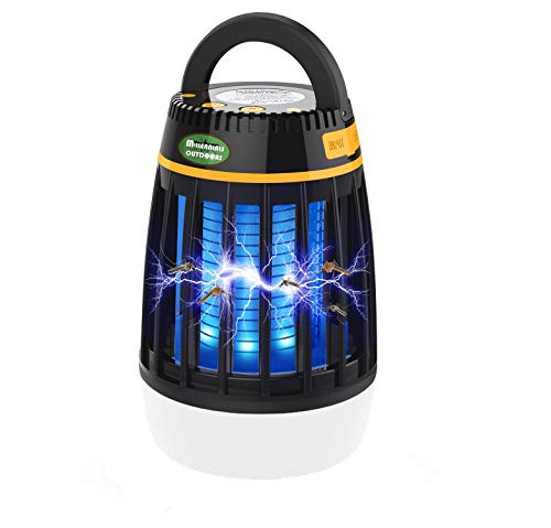MILLENNIALS OUTDOORS Camping Bug Zapper for Outdoor and Indoor 3 in 1 Electronic Light Bulb lamp Insect Killer Mosquito Killer