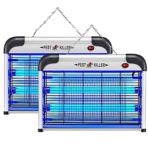 Micnaron 2 Pack Bug Zapper Electric Indoor Insect Killer Mosquito Bug Fly Killer Powerful 20W Electronic