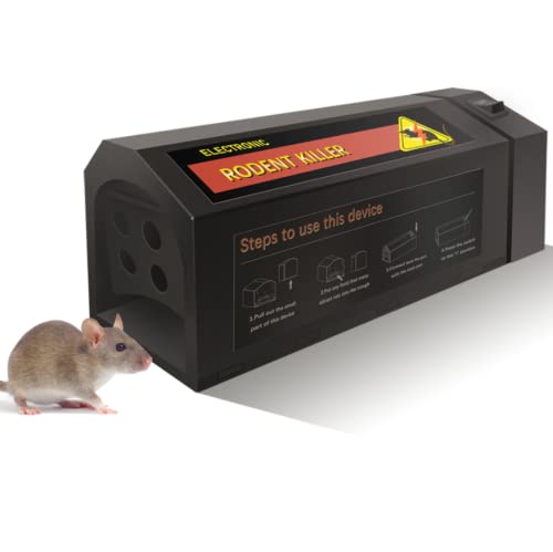 Upgraded Rodent ZapperElectronic Rat Trap with USB Charger Mouse Trap Killer with AntiEscape Door Effective  Humane Powerful Pest Control