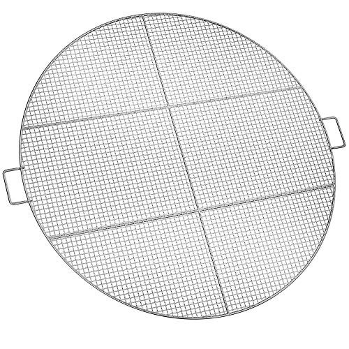 Stanbroil Fire Pit Cooking Grill Grate with 3 Support Bars  Outdoor Round BBQ Campfire Grill Grid  Camping Cookware  Stainless Steel 36 Inch