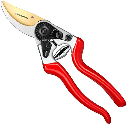 Titanium Pruning Shears - Best Garden Shears, Tree Trimmer, Hand Pruner - Ideal Branch,hedge, Shrub & Bush Clippers