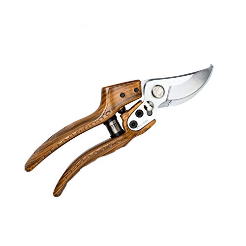 Professional Sharp Pruners Garden Pruners Tree Trimmers Secateurs Bypass Pruning Shears Secateurs Hand Pruner Garden Shears Gardening Shears Clippers for Plants Gardening Cutter (Wood Grain)