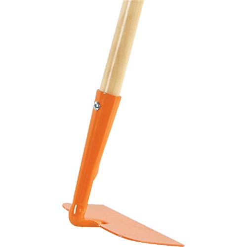 Rugg Kids Long Handle Garden Hoe Mini Digging Tool with Wooden Handle Gardening Tool for Children Orange