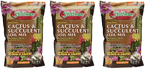 Hoffman 10410 Organic Cactus and Succulent Soil Mix 10 Quarts (1 3Pack)