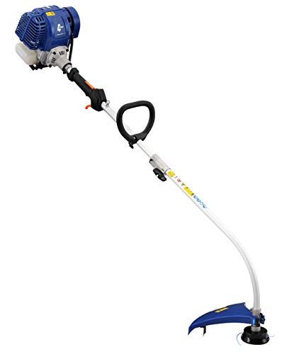 Wild Badger Power WBP31GTF 31cc Gas 4Cycle Curve Shaft Attachment Capable Grass Trimmer Blue