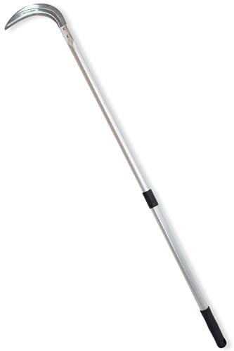 Weeding Sickle Long Handle Adjustable (2834 to 45) Japanese Stainless Steel Made in Japan Telescoping Weeding Tool for Garden Stand Up Weeder Sickle Lightweight Hand Tool (Pull  Swing Blade)