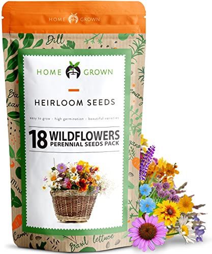 120000 Wildflower Seeds  Bulk Perennial Wild Flower Seeds Mix  4oz Flower Garden Seeds for Attracting Birds  Butterflies  18 Variety Plant Seeds for Planting Outdoor Garden