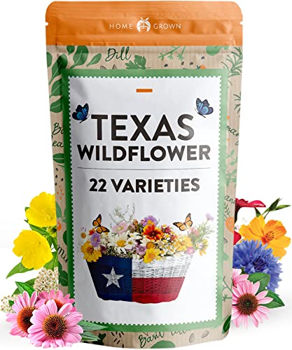 130000 Wildflower Seeds  Premium Texas Flower Seeds 3 Oz Perennial Garden Seeds for Birds  Butterflies  Wild Flowers Bulk Seeds Perennial 22 Varieties Flower Seed for Planting