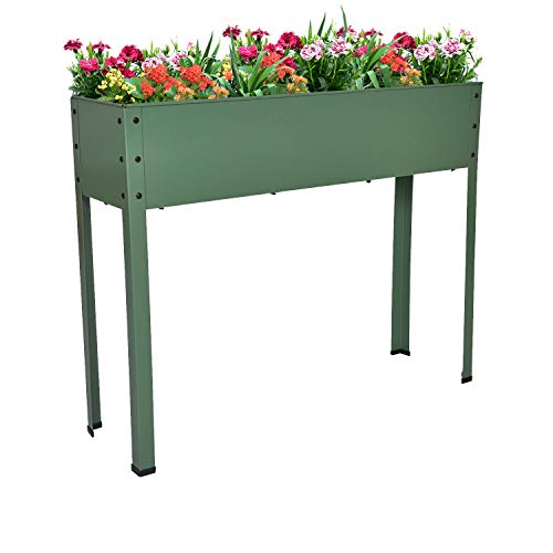 Elevated Planters and Raised Garden Beds Elevated Planter Box with Legs Outdoor Patio for Flower Herb Vegetable Grow