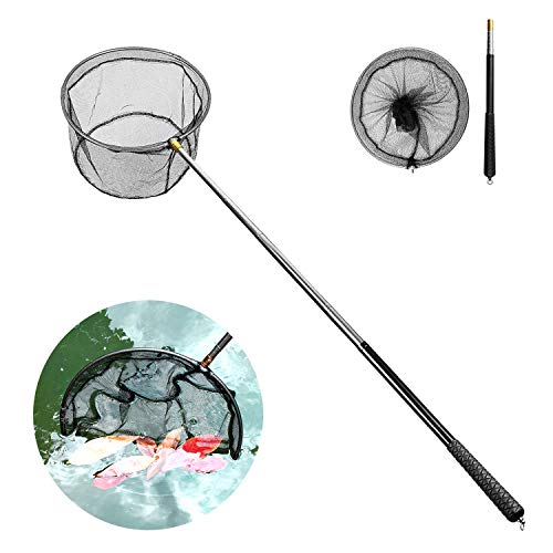 Mingjieus Heavy Duty Pool Skimmer Net with Stainless Steel Telescopic Pole58 Extendable Leaf Skimmer Pool Rake Pool Nets for Cleaning Above Ground Inground Swimming Pool PondSpasHot Tub