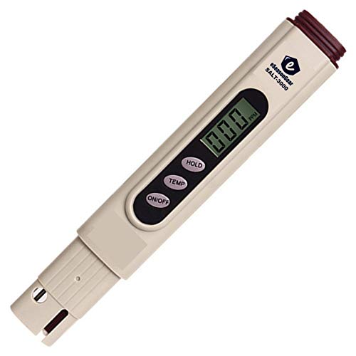 eSeasonGear SALT3000 Meter Digital Salinity PPM Temperature Tester for Salt Water Pool and Koi Fish Pond