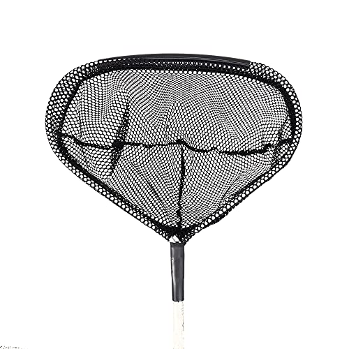 Beckett Corporation Fish Net with Long Handle  Pond Netting for Fish Tanks Koi Ponds Aquariums and Small Ponds Black