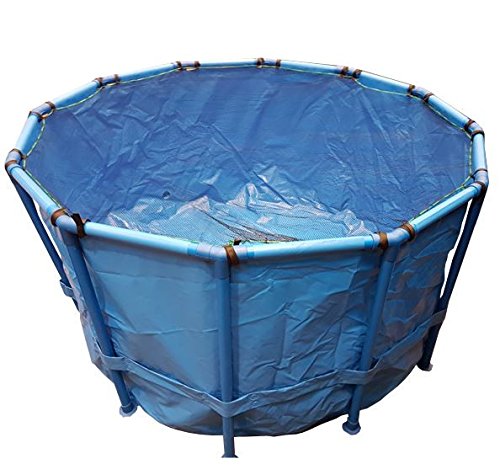 Koi Fish Show Tank Vat wBlack Net Cover 65 FT Round x 26 FT Deep (200cmx80cm) Temporary Holding Viewing Koi Fish Portable Pond