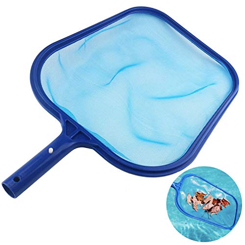 ALLADINBOX Swimming Pool Cleaner SuppliesProfessional Heavy Duty Pool Leaf Rake Fine Mesh Frame NetSwimming Pool Cleaning Leaf Skim Net (Blue)