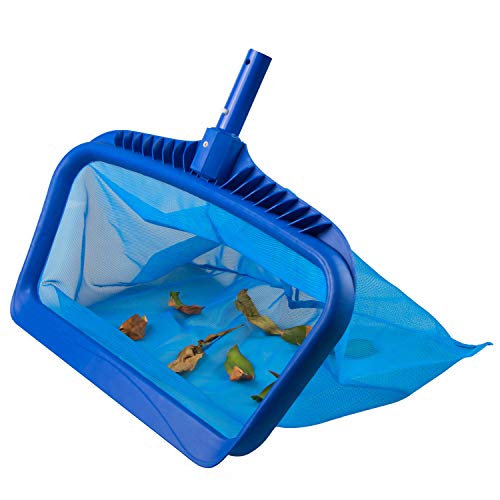 Angozo Pool NetPool Skimmer NetUpgraded Pool Nets for CleaningPool Leaf NetHeavy Duty Pool Leaf Rake for Cleaning Swimming Pool with Strong Plastic Frame and Fountain Fine Mesh Bag