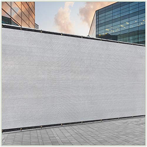 ColourTree 4 x 50 Grey Fence Privacy Screen Windscreen Cover Fabric Shade Tarp Netting Mesh Cloth  Commercial Grade 170 GSM  Heavy Duty  3 Years Warranty  Custom