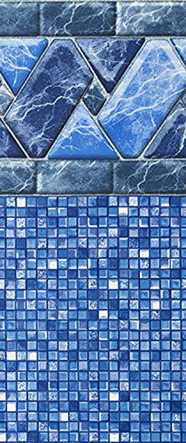 Smartline Stone Harbor 18Footby33Foot Oval Liner  UniBead Style  52Inch Wall Height  25 Gauge Virgin Vinyl Material  HeavyDuty Liners  Designed for Steel Sided AboveGround Swimming Pools