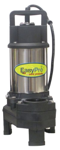 Easy Pro TH250 4100 GPH Pond Pump  Stainless Steel Submersible Pump for Ponds Pondless Waterfalls and Skimmer Filters