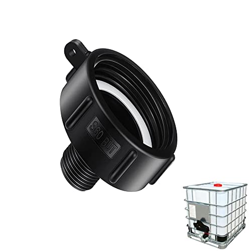 275 330 S60 BUT IBC Tote Adapter Water Hose Male Adapter Garden Hose Drain Plug Connector IBC Valve Quick Coupling Adapter Food Grade IBC Tote Hose Adapter